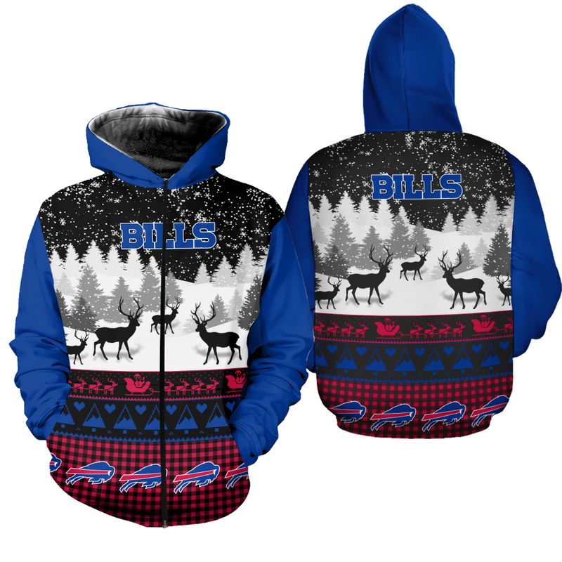 BUFFALO BILLS HOODIE 3D GIFT FOR XMAS