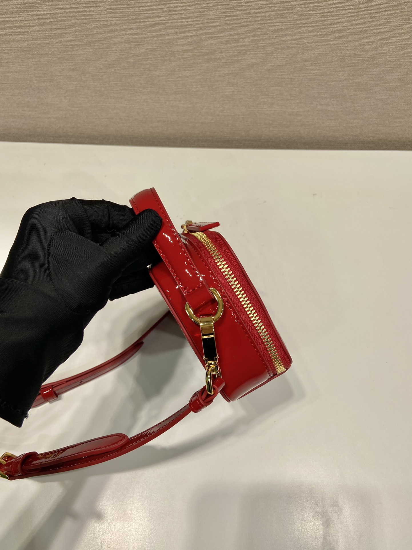 Prada Patent Leather Mini Bag 1BH206