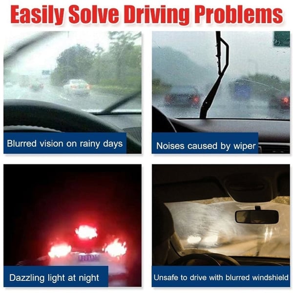 (🔥Last Day Promotion-SAVE 50% OFF)2023 New Upgrade Car Glass Oil Film Cleaner With Free Sponge ♻Safety and Long-term Protection♻ -BUY 2 GET 1 FREE!