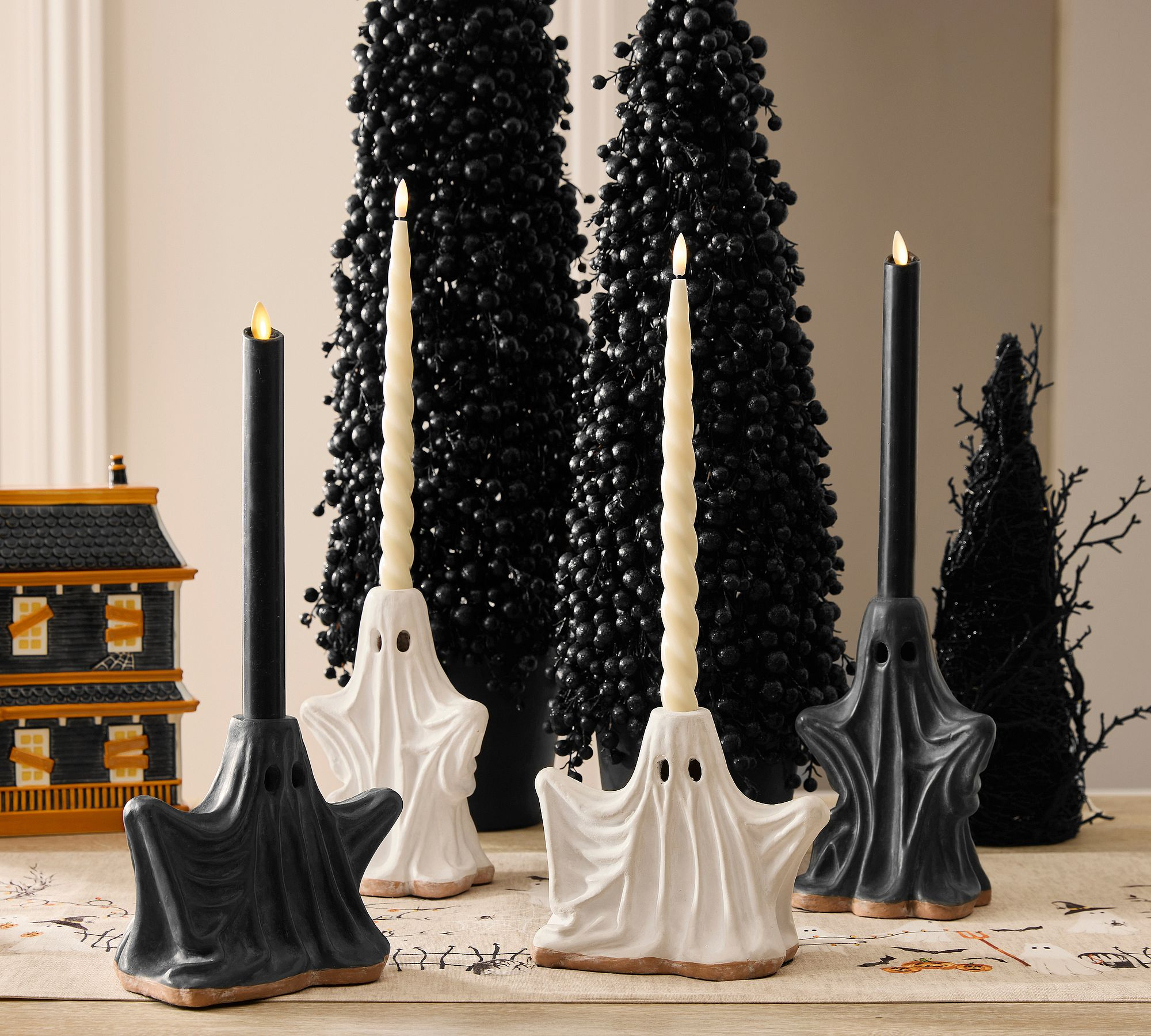 👻Scary Squad Icon Candle Holder - Ceramic Ghost Candle Holder🕯️