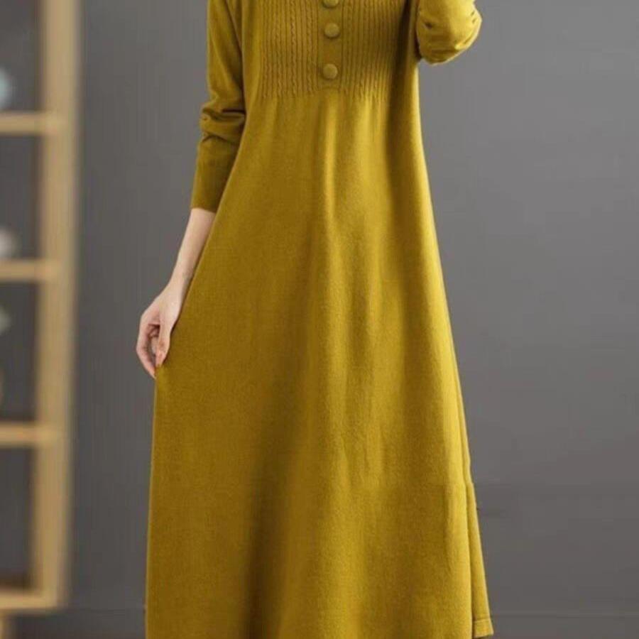 Autumn and Winter New Knitted Wool Dress for Women