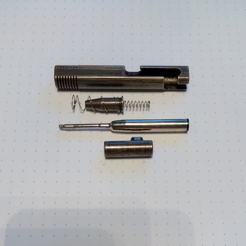 Brass retro mini bolt action pen - Personalised name laser engraving