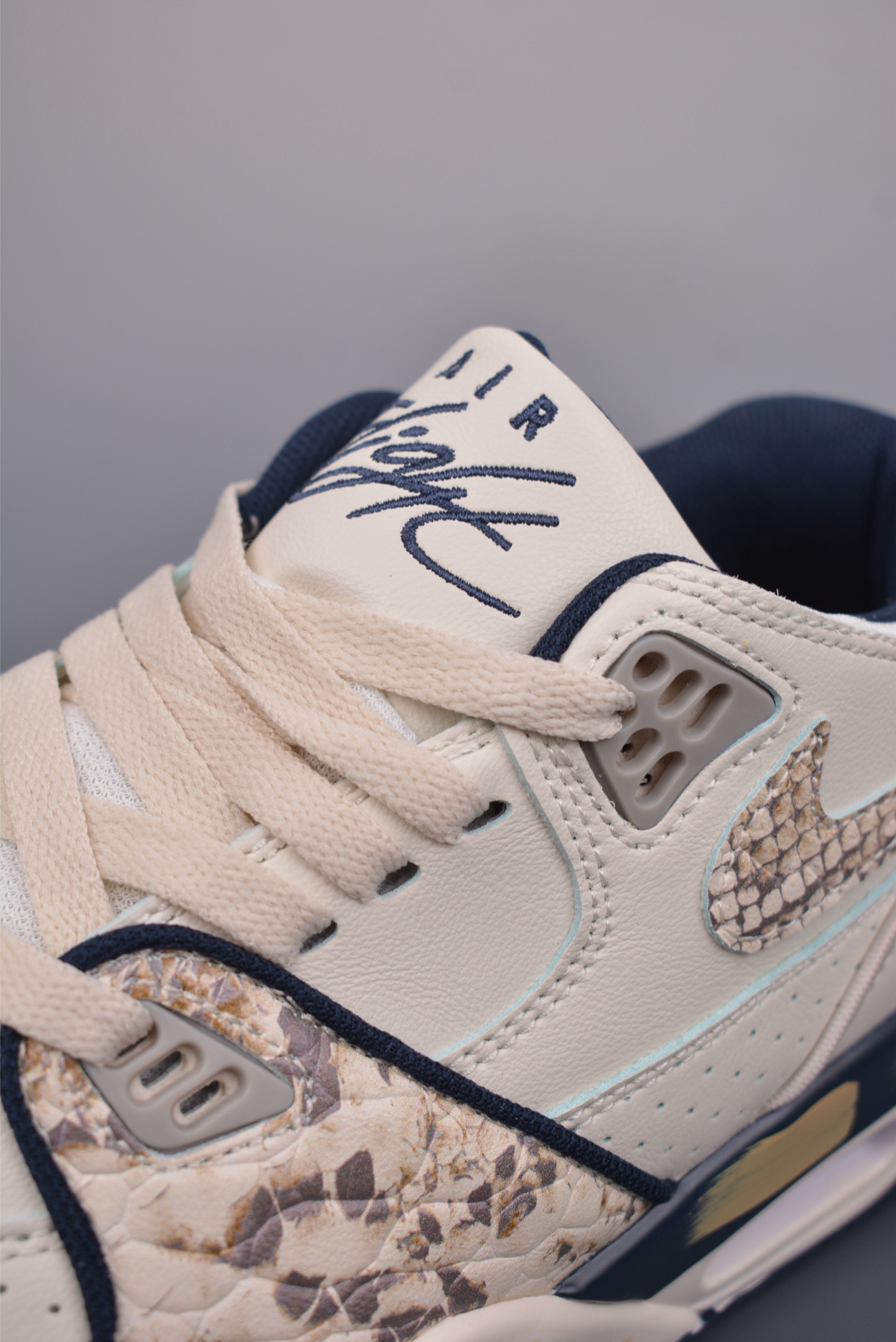 Nike Air Flight 89 Year of the Snake White and Grey Python Pattern FQ8256-001