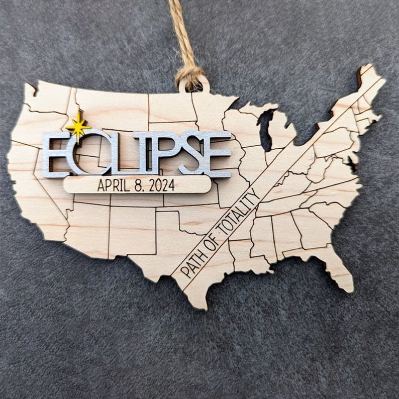 Solar Eclipse 2024 Ornament