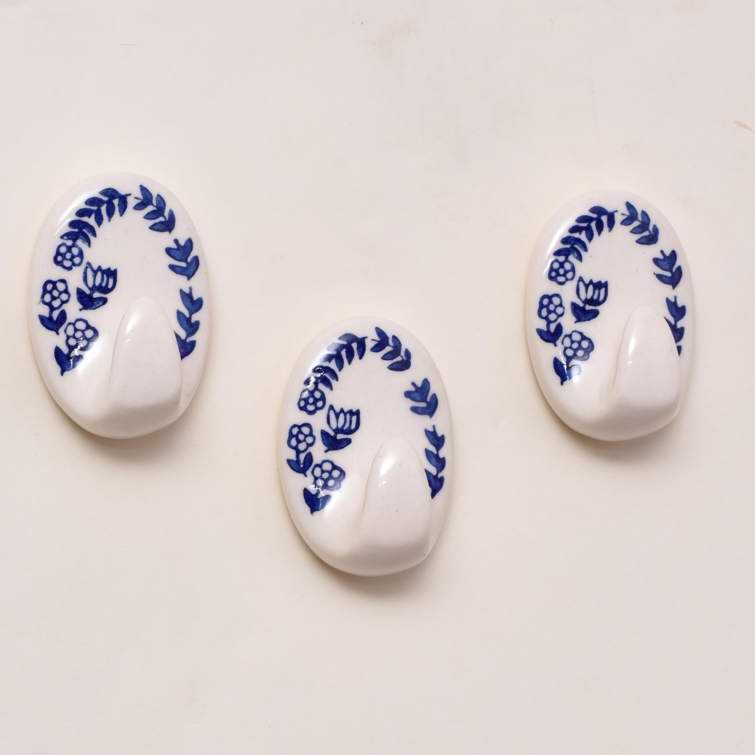 🔥Last Day 49% OFF🔥3 Pcs Handmade Premium Ceramic Boho Adhesive Wall Hooks