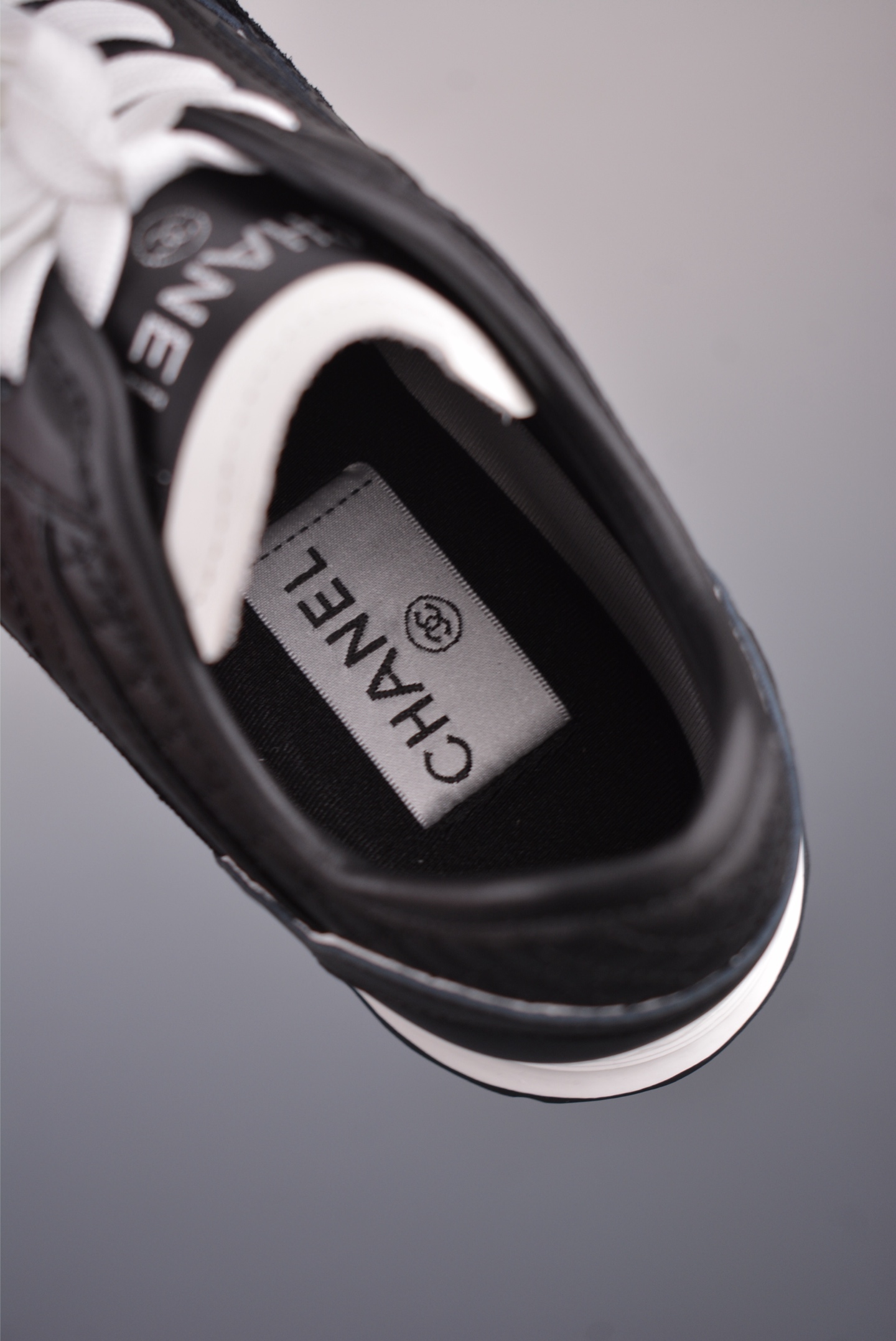 Chanel Calfskin Trainers Sneaker Black