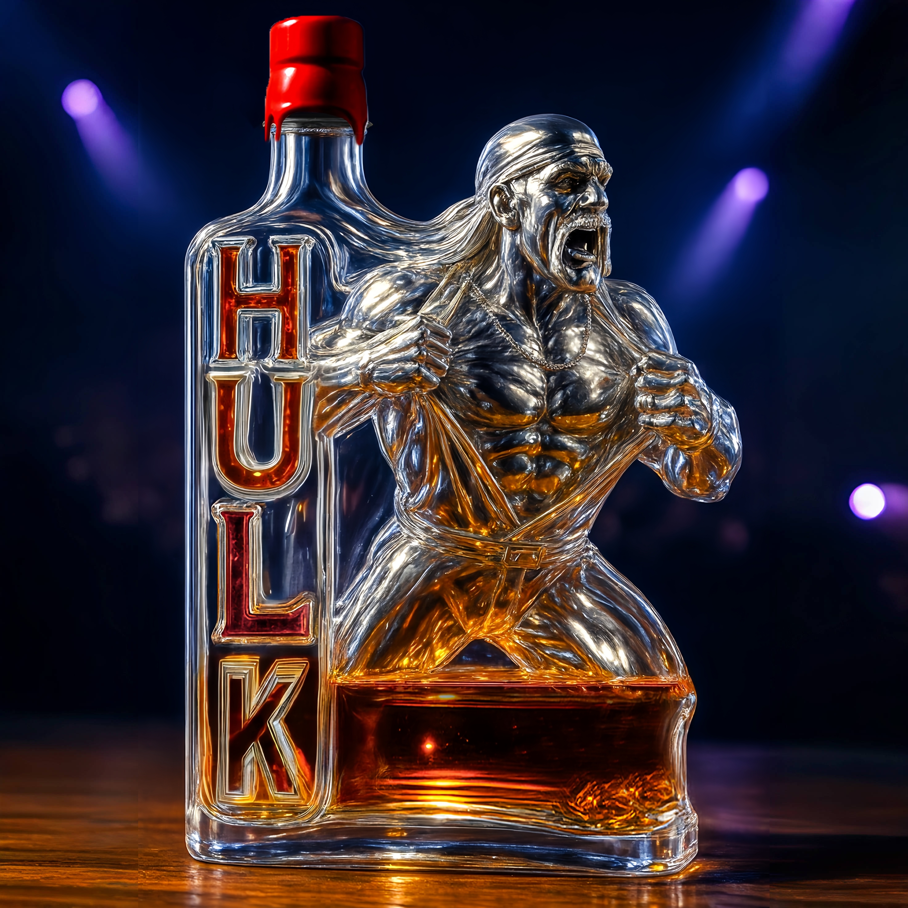 Hulk Hogan Memorial Edition Whiskey Bottle