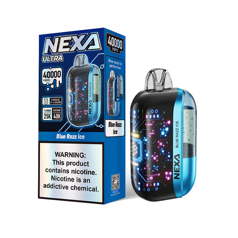 Blue Razz Ice-Nexa Ultra 40000 Puffs Disposable Vape Kit 800mAh 20ml-18724060