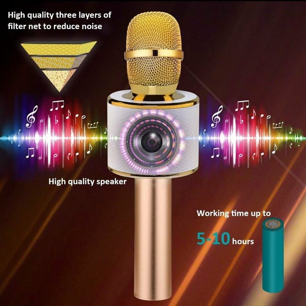 [🎅PRE-CHRISTMAS SALE 48%OFF NOW] Wireless Bluetooth 3-In-1 Karaoke Mic Speaker -BUY 2 FREE SHIPPING