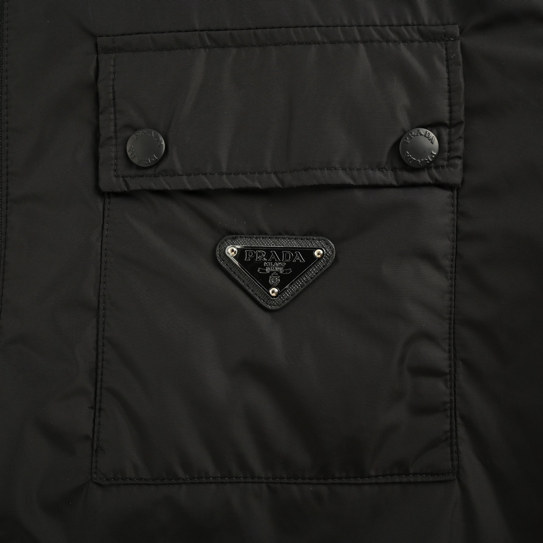 Prada 24Fw double pocket quilted jacket