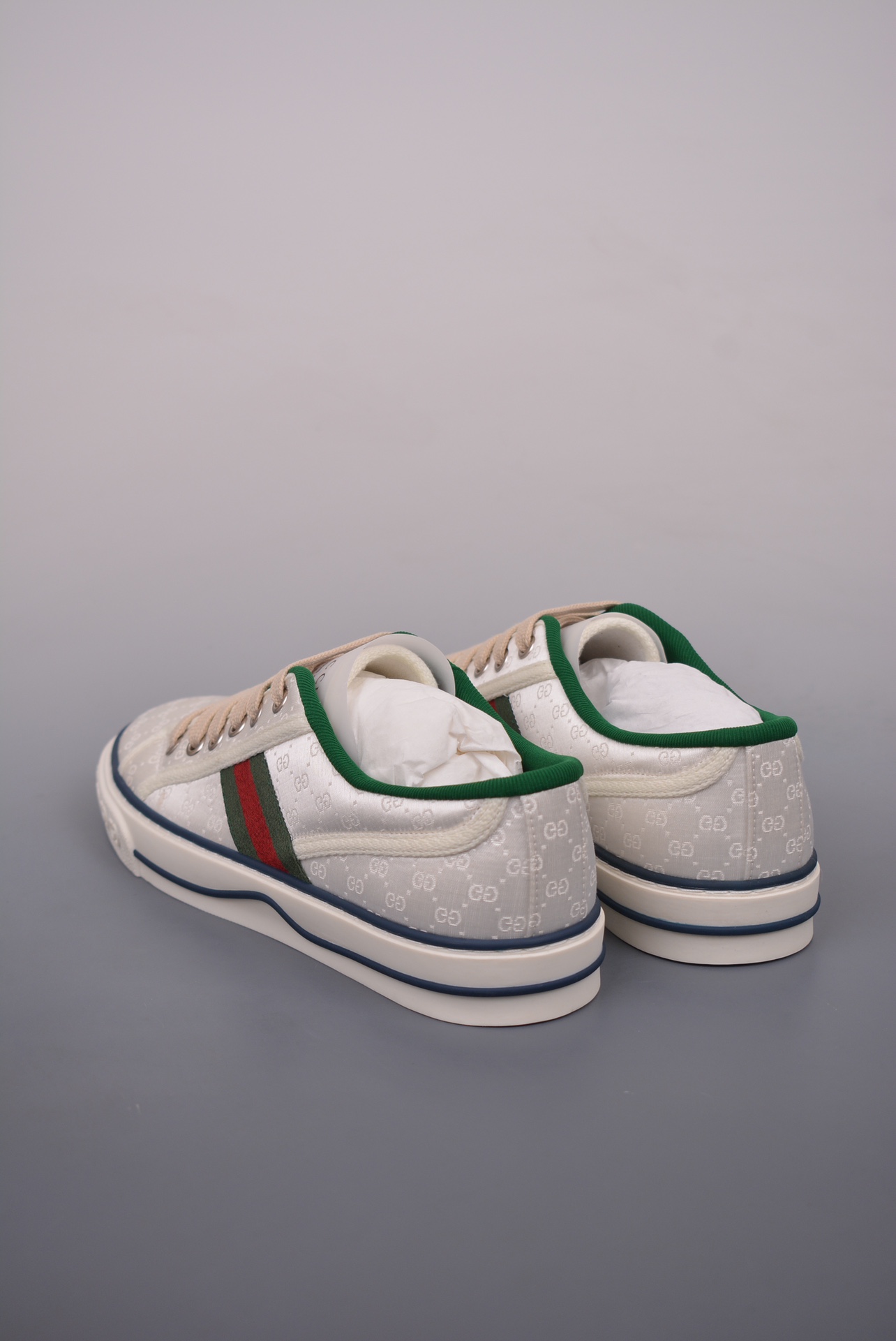 Gucci Tennis 1977 Print Sneaker White Green Red