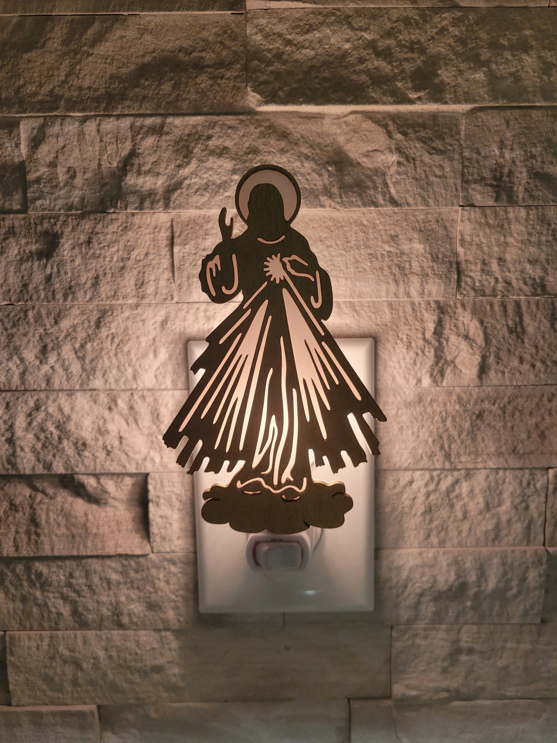 🎄CHRISTMAS ON SALE🌟Divine Mercy Night Light – A Glow of Faith for Your Home!