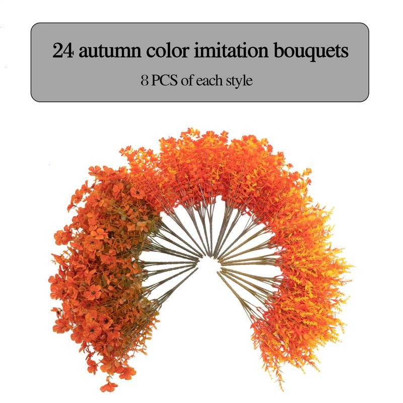 🔥HOT SALE🔥Realistic Fall Fake Flowers UV Resistant Outdoor Indoor Decor