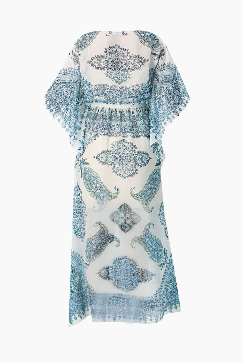 Vestido maxi manga tipo murcielago
