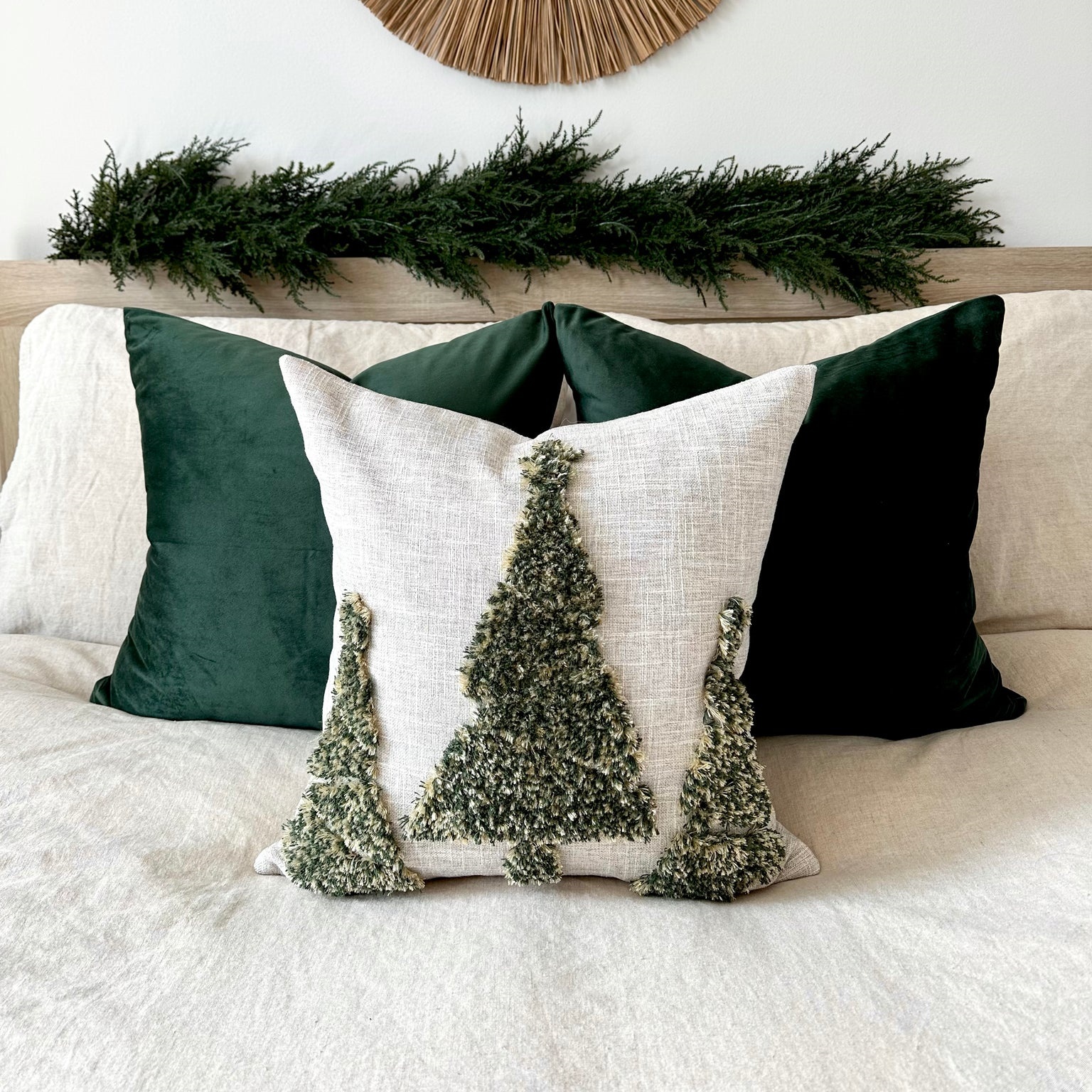 🎅Christmas Flash Sale 49% OFF🎄-Embroidered Christmas Pillow Cover, New Year Present