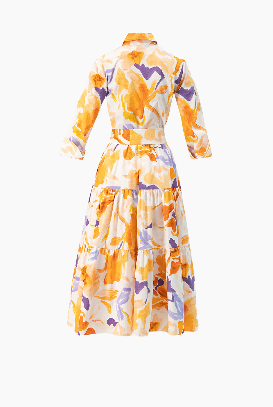 Vestido camisero con cinta