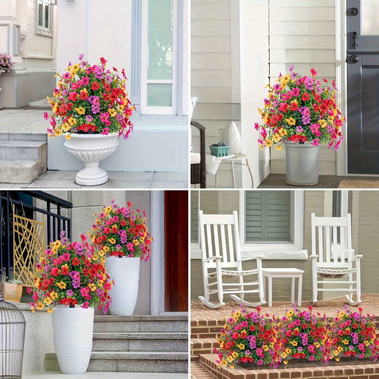 🌺🌺Artificial Violet Flower Potted Plant (UV Resistant - Spring and Summer Garden Decoration)