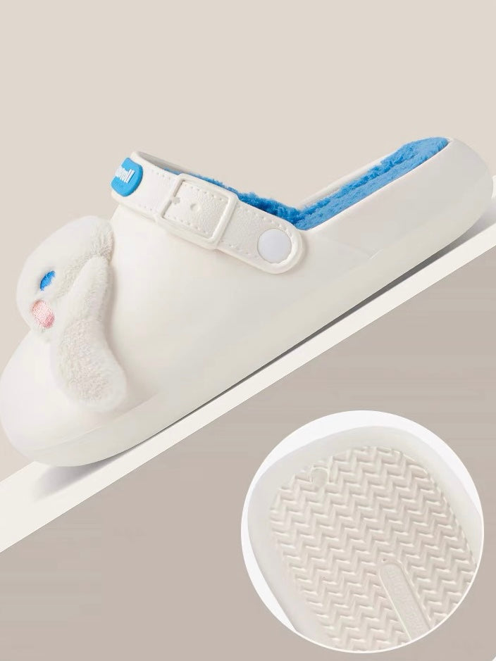 KT Slides Fuzzy for Women Slippers Winter Warm Plush Comfy Non-Slip Waterproof House Cloud Slide Slippers for Indoor Outdoor