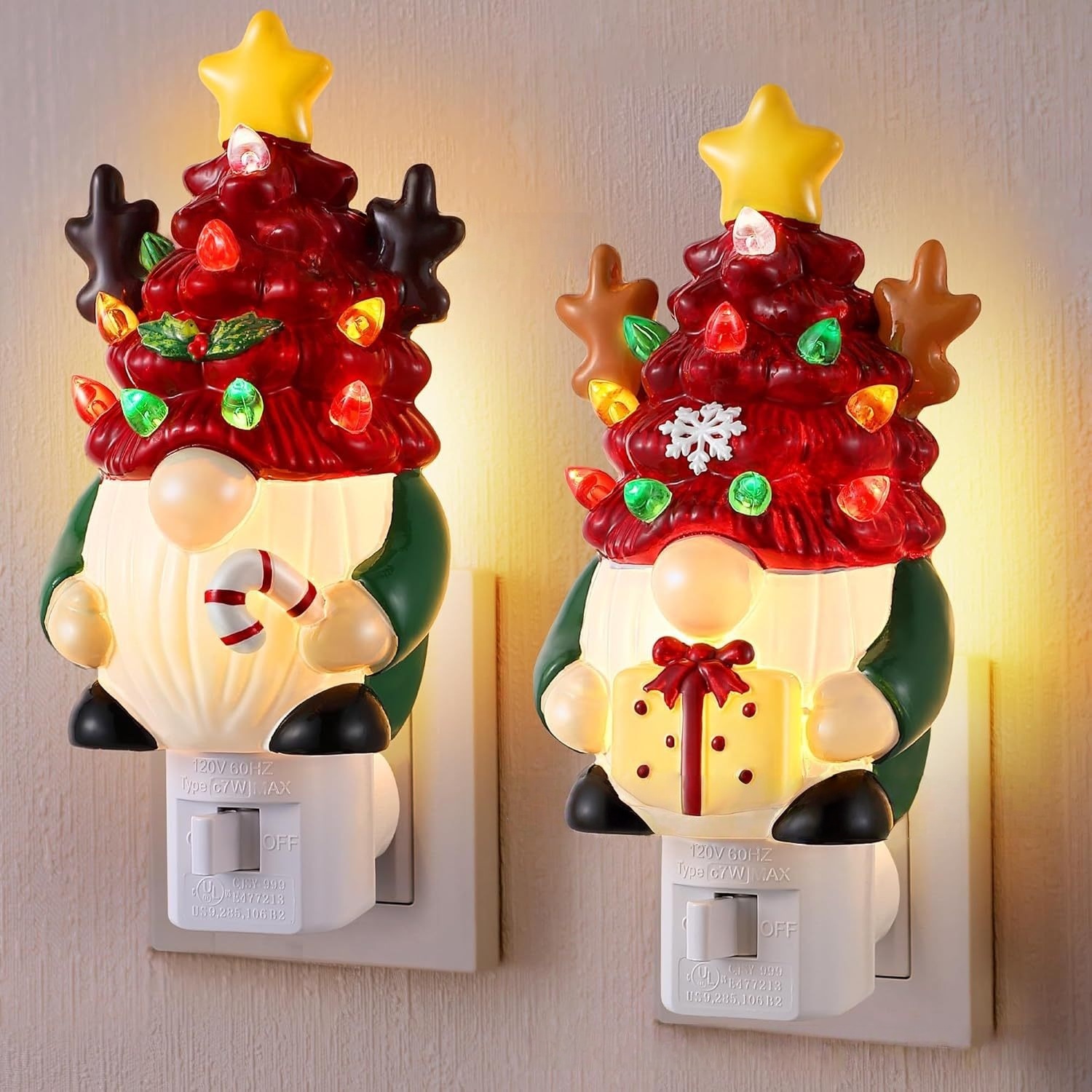 🎄2025 Christmas On Sale✨Christmas Gnome Plug in Night Light