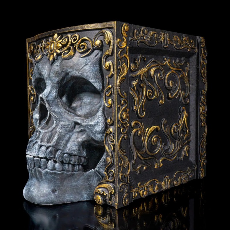 Handmade Skull Wine Bag Dispenser