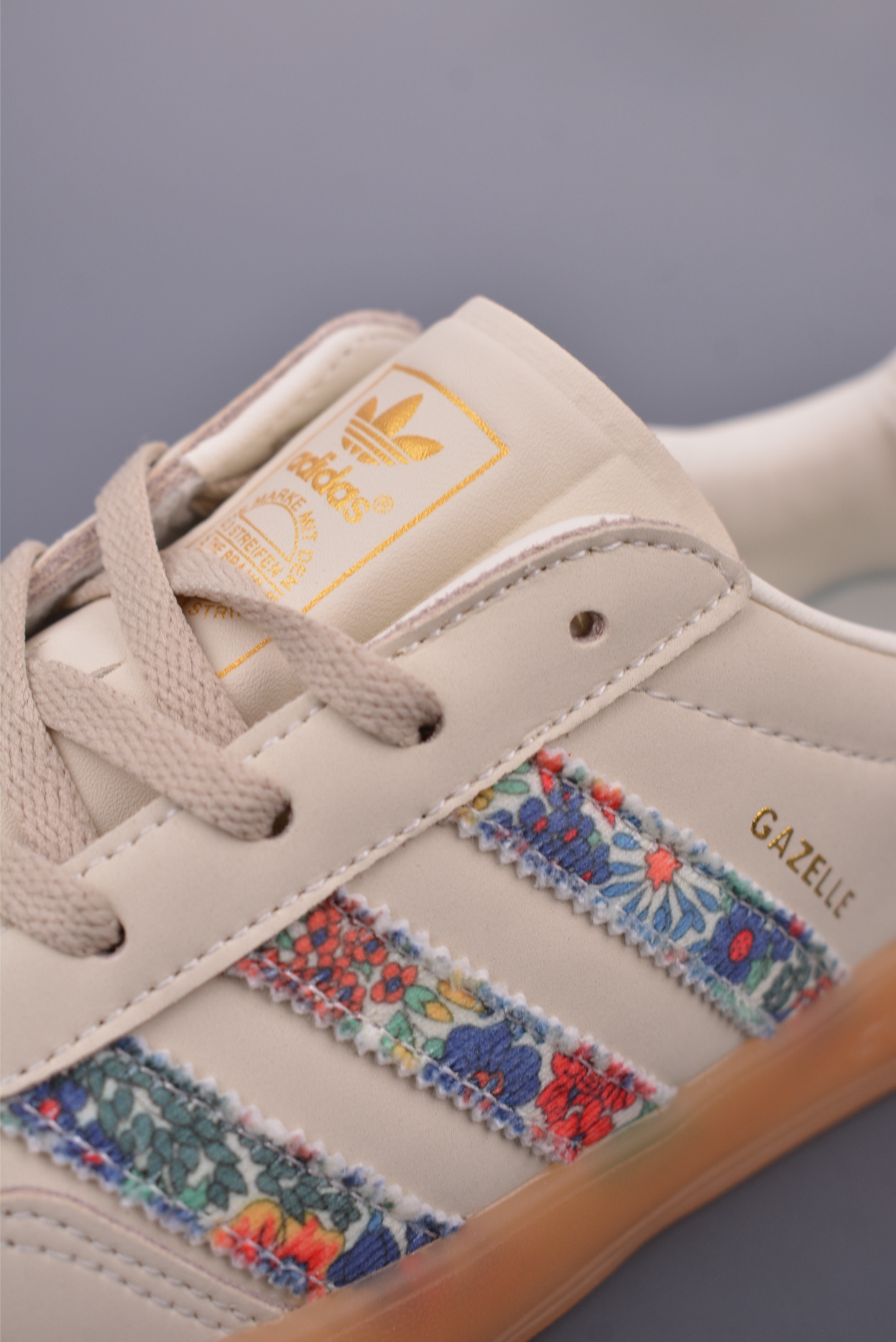 adidas Originals Gazelle INdoor Beige and Green Peanut Rubber Sole JH7370