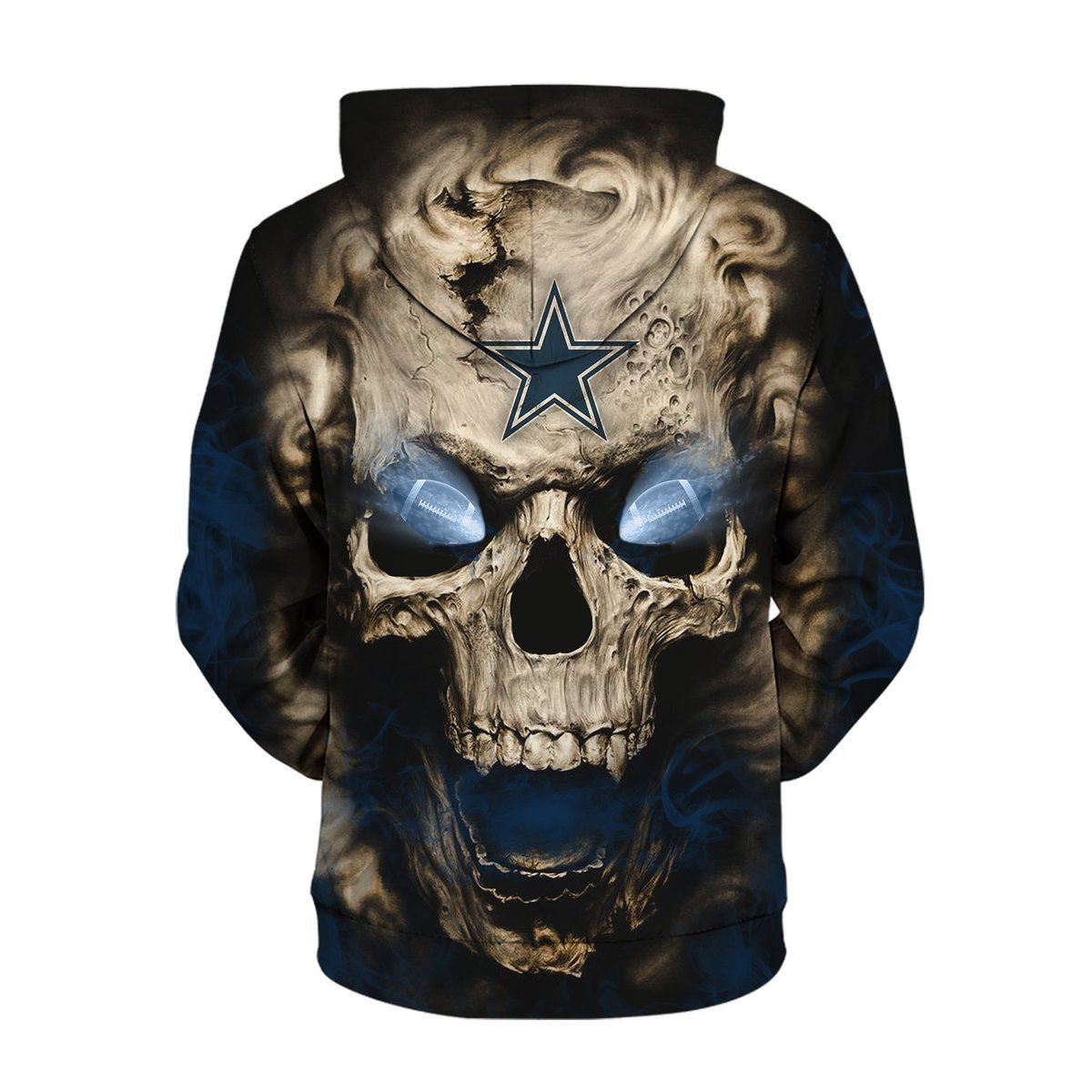 COWBOYS 3D HOODIE SKULL 04