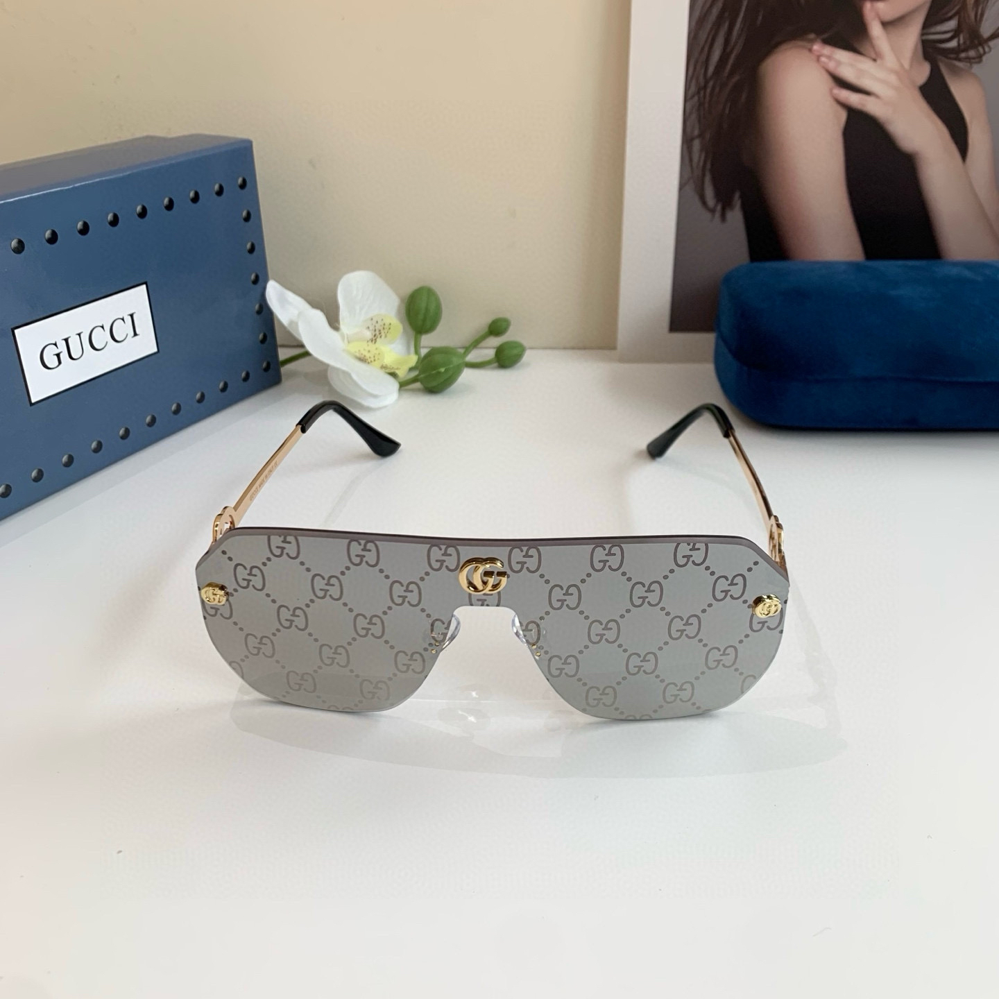 Gucci rimless sunglasses