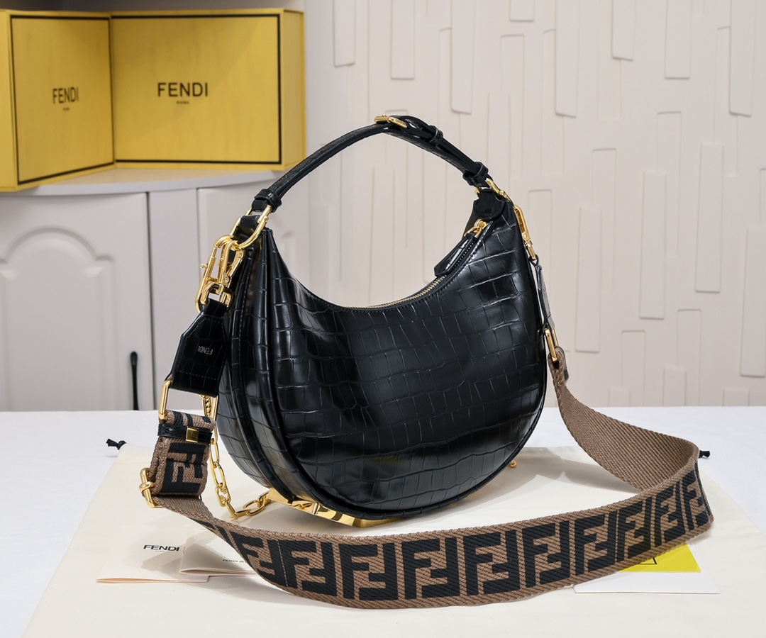 FENDI gray underarm large bag 2196