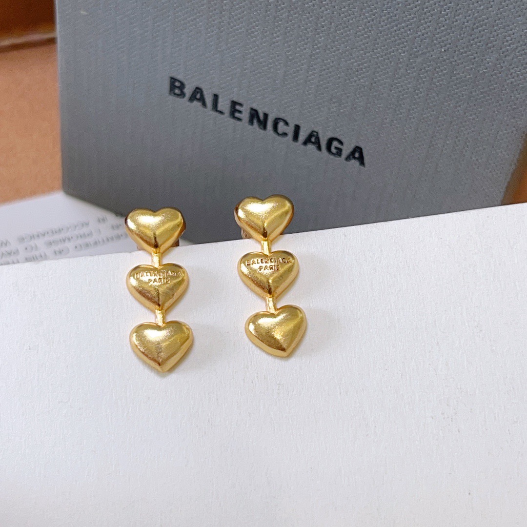 Balenciaga Heart Earrings