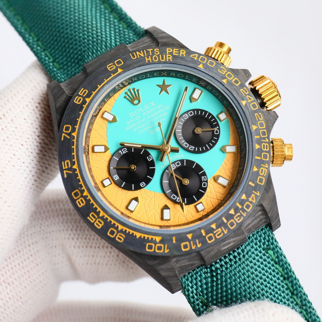 ROLEX-Cosmic Chronograph Daytona Series Carbon Fiber Custom Edition