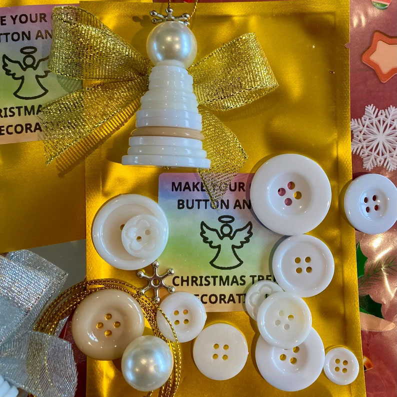 ANGEL Button Tree Decoration Craft Kits