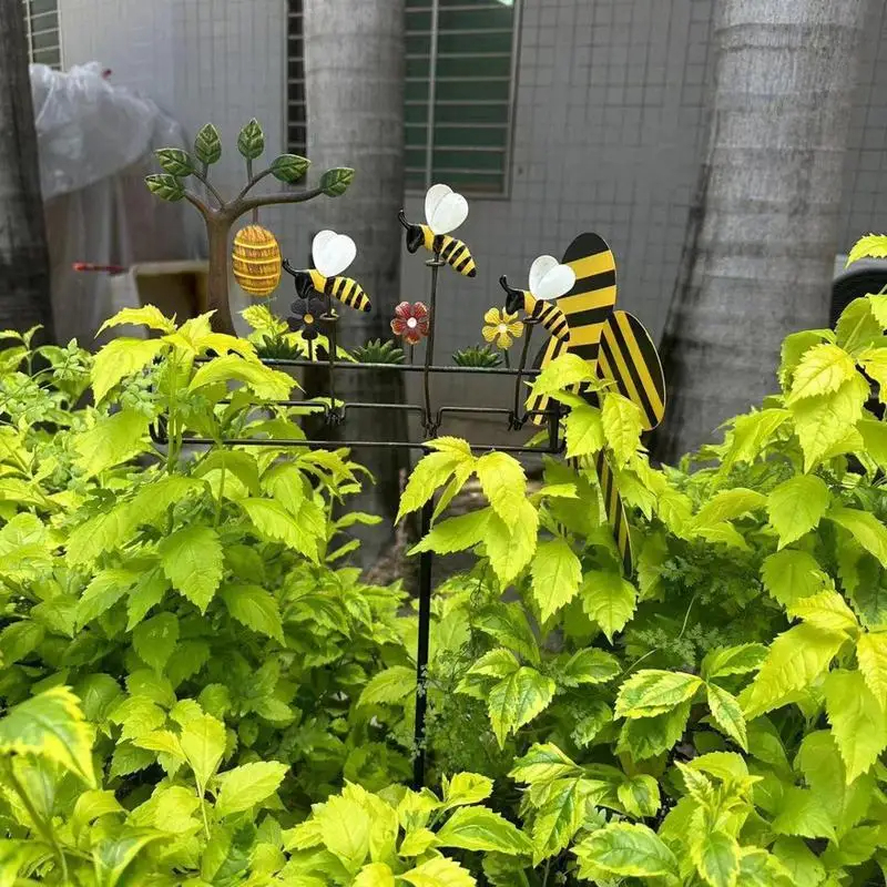 🔥Last Day 50% OFF🔥Three Little Bee Windmill Metal Lawn Ornament Windmill