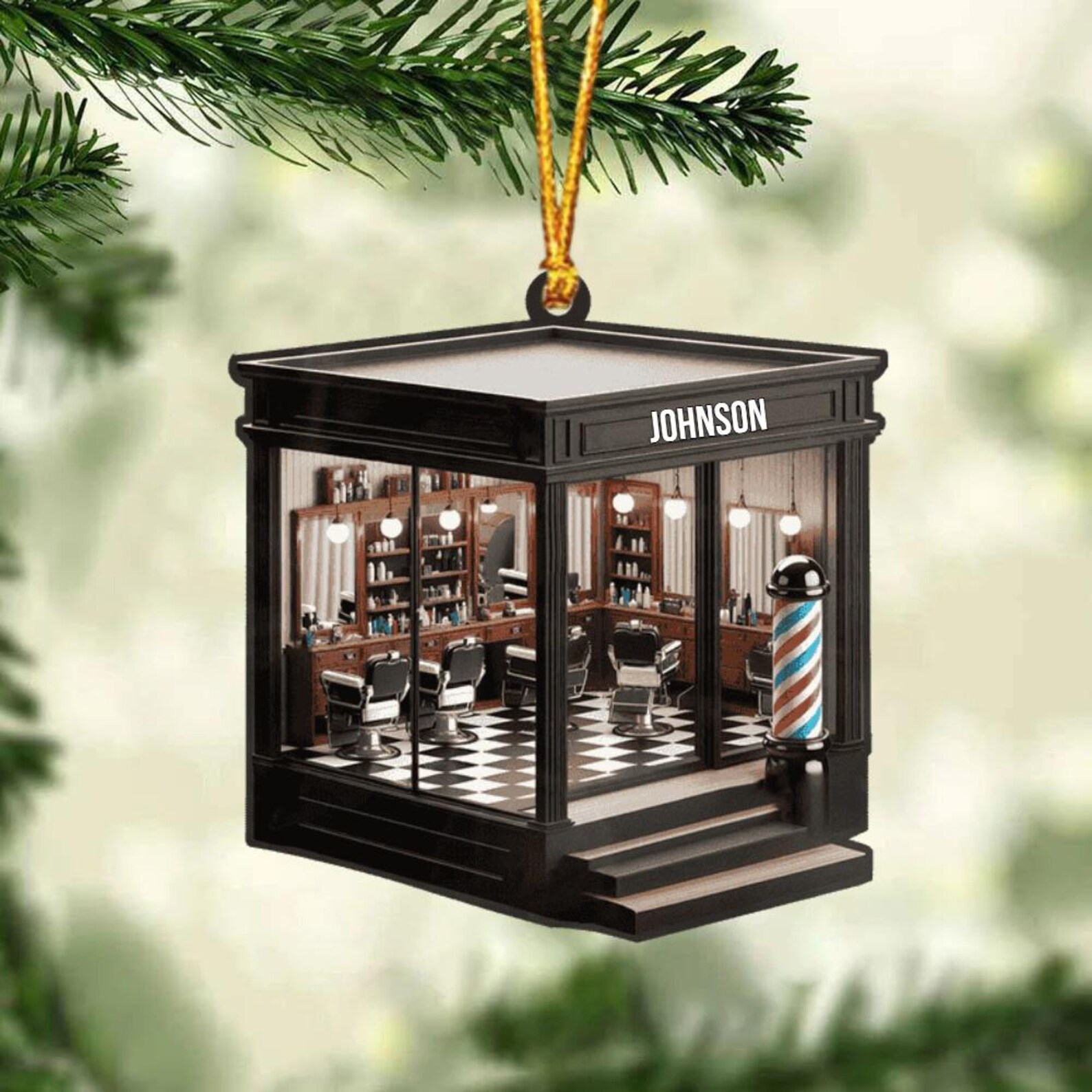 2024 New Release Personalized Hair Salon  Ornament Gift For Hairdresser