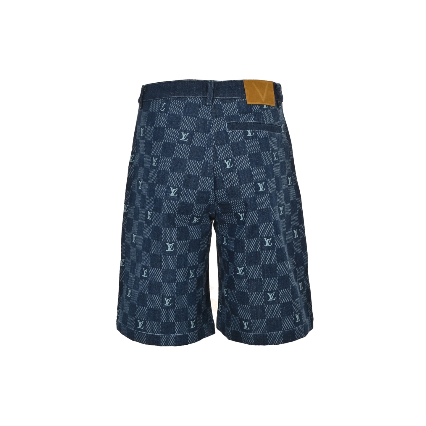 Louis Vuitton America's Cup Checkerboard Denim Shorts