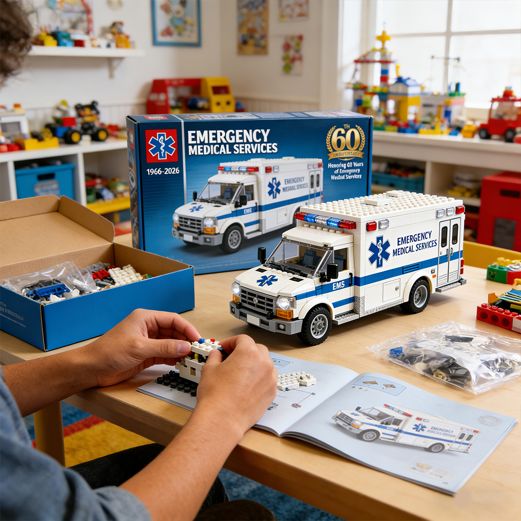 EMS 60th Anniversary Brick Ambulance Edition