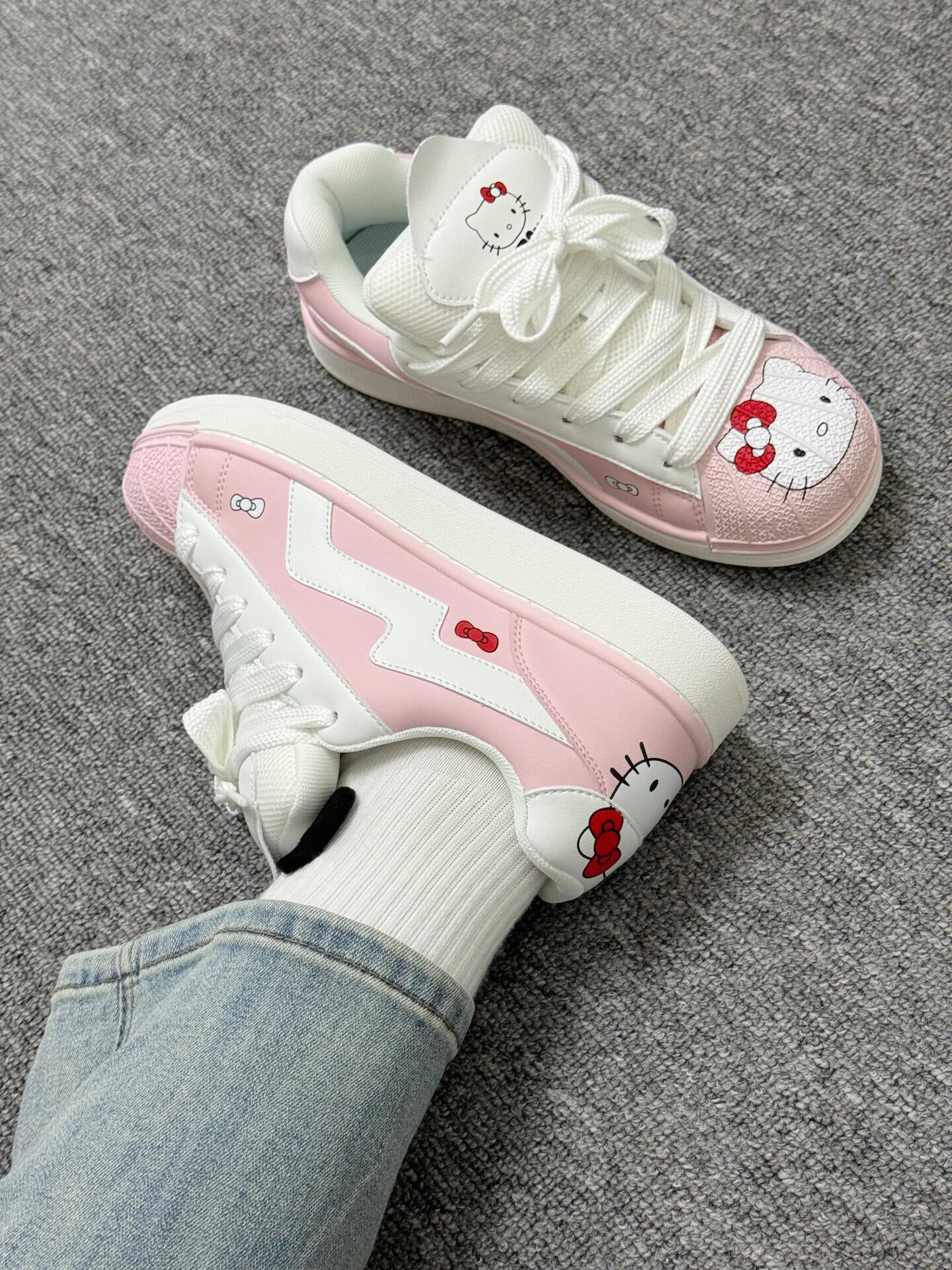 Hellokitty Pink Sneakers Casual Fashion Comfortable Classic Shoes