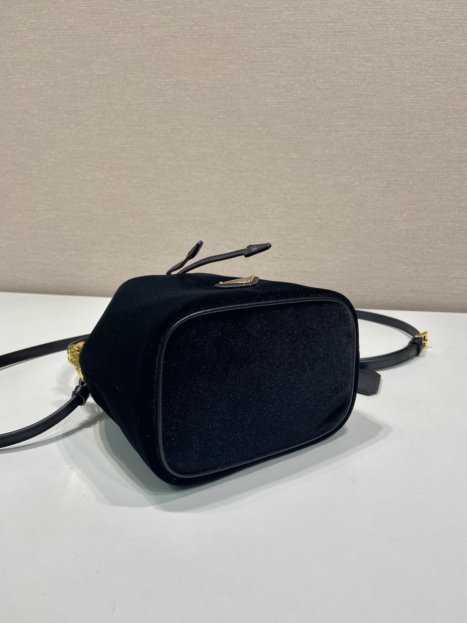 Prada Velvet Bucket Bag 1BE067