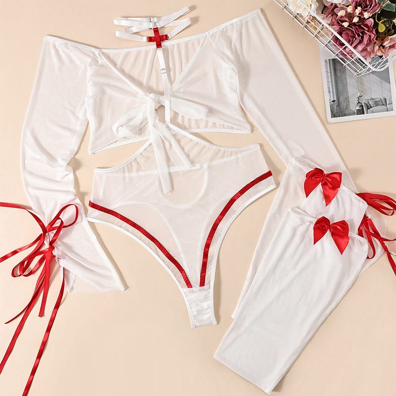 See-through Hollow Out Jumpsuit Lingerie
