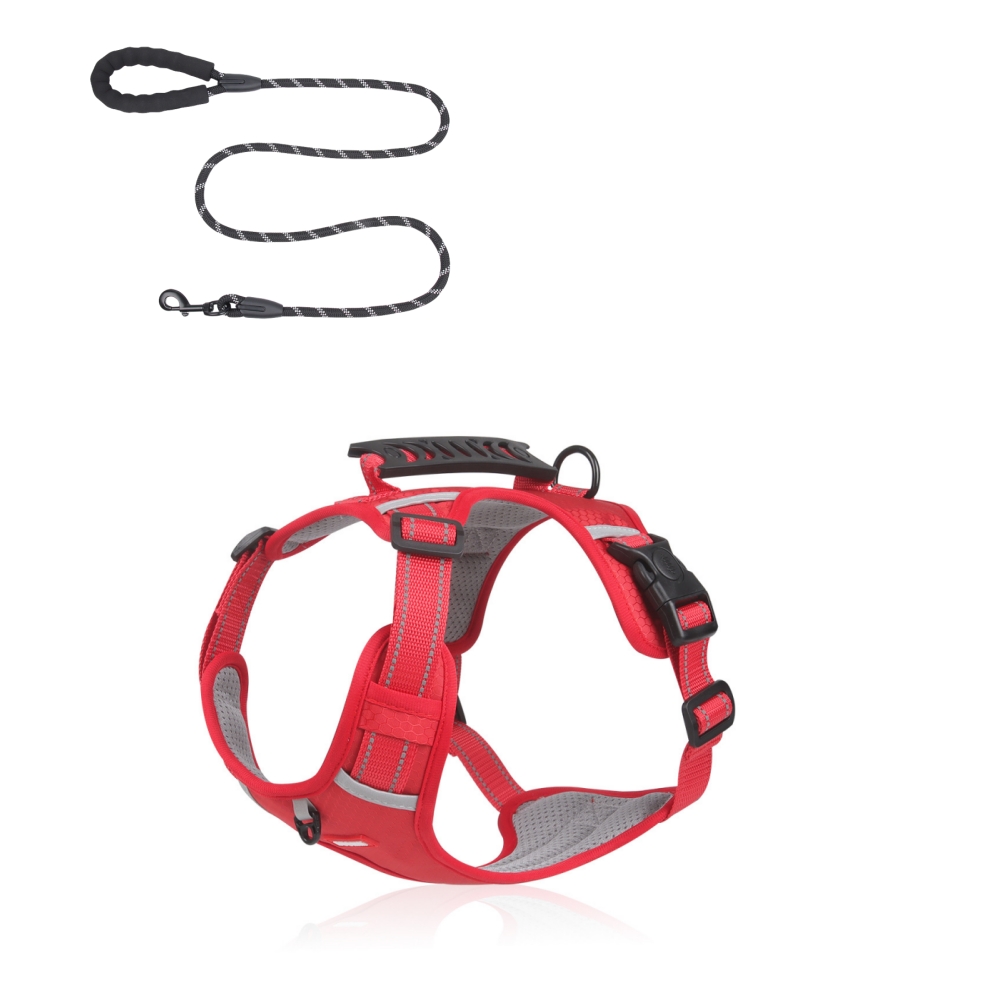 🔥Last Day 50% OFF🔥Pet Reflective Chest Harness - Explosion-Proof Chest No-Pull Punch Harness with Handle