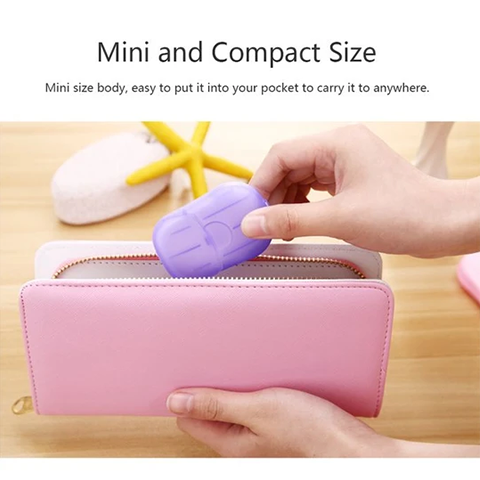 Portable Soluble Disinfectant Soap Paper (20 Sheets)