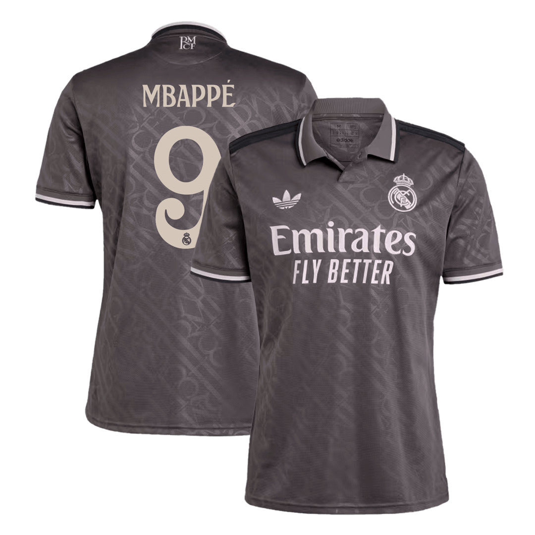 Mbappe #9 Third Away Football Shirt Real Madrid 2024/25