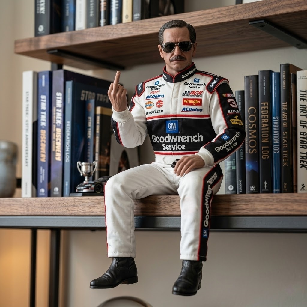 Dale Earnhardt Middle Finger Limited Edition Commemorative Figure