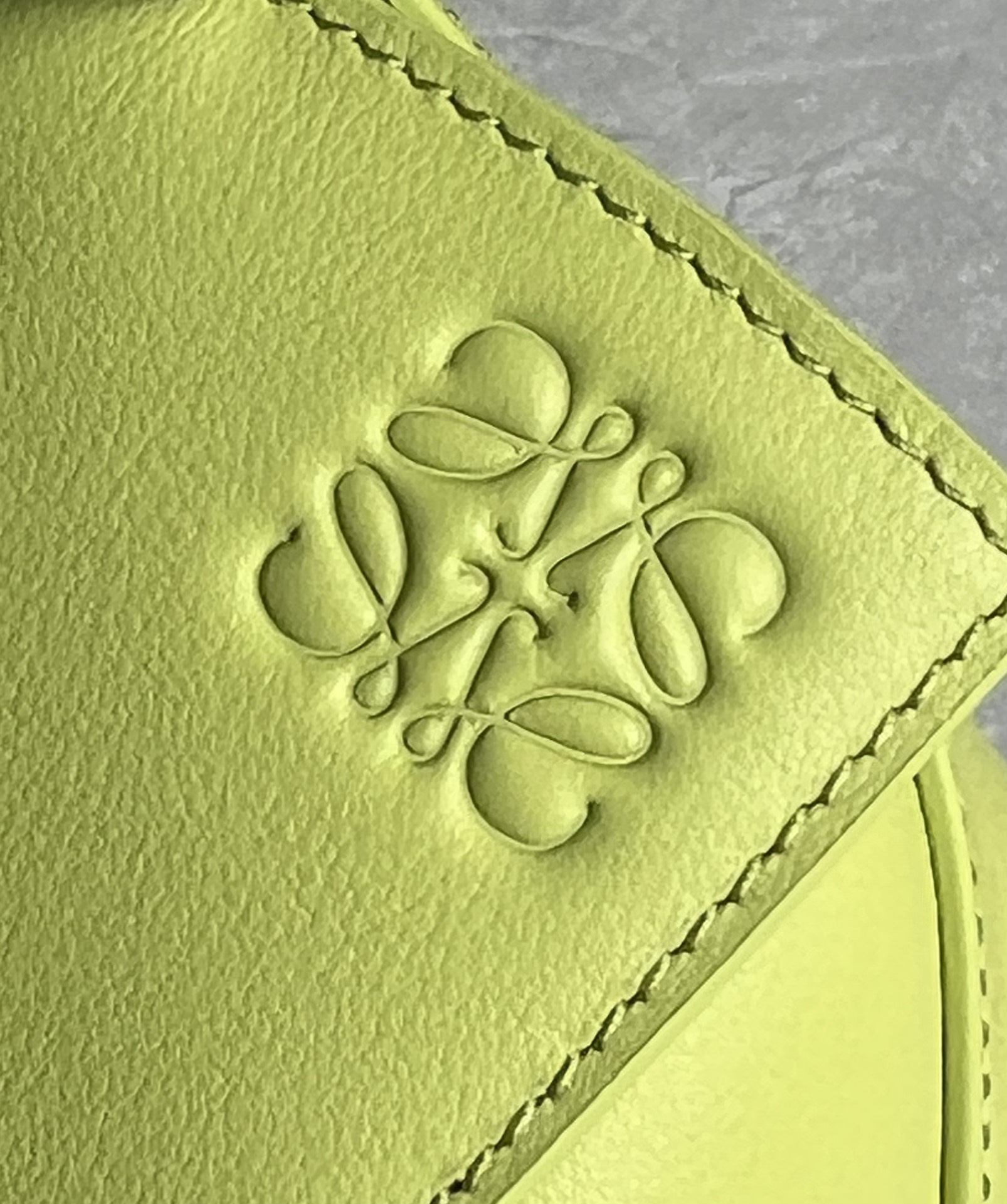Loewe suede colorblocked zzle bag 0681