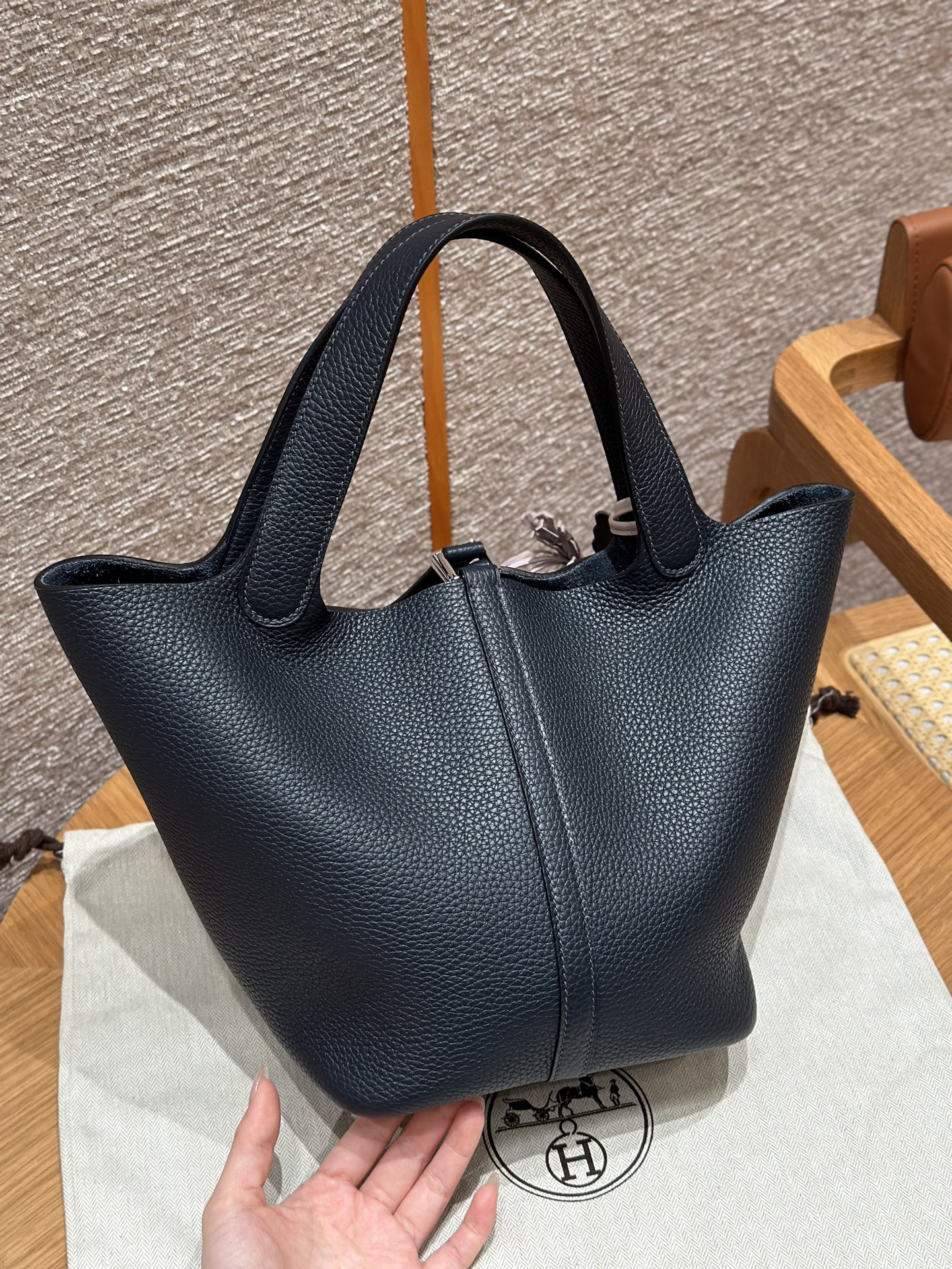 Hermès Picotin lo 2ZBlue nuit handbag (handmade to order)