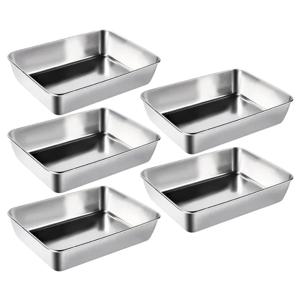 🔥Buy 2 Get 1 Free 🤩🎁 Stainless Steel Square Plate（With Lid）