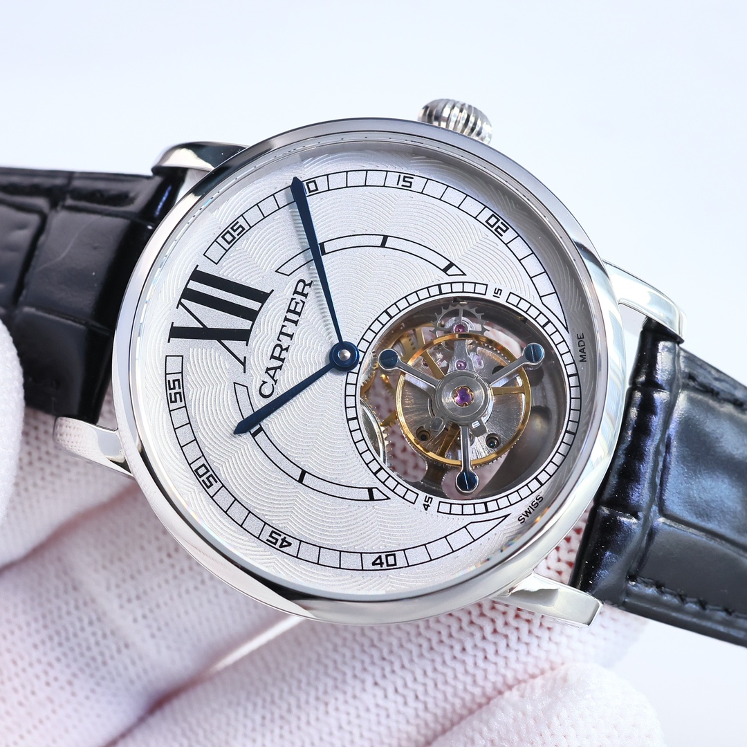 Cartier True Flywheel KF1 Rotonde de Cartier Tourbillon Cadran Love Tourbillon Watch