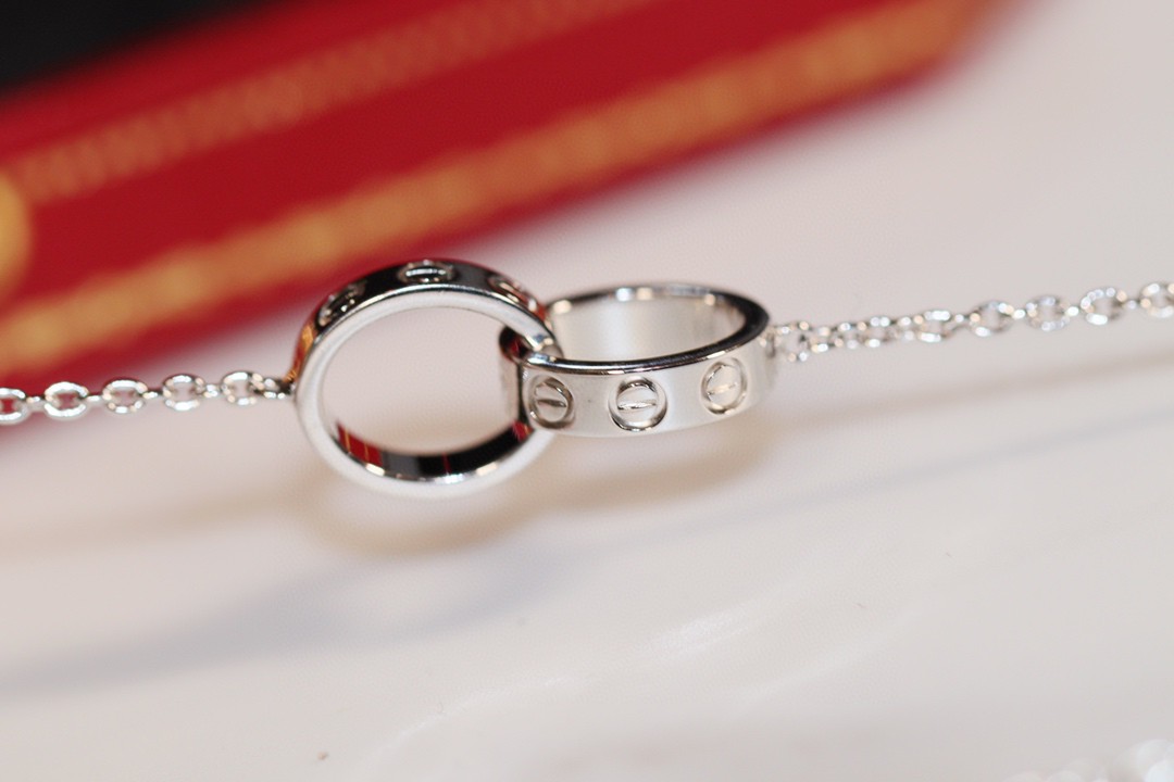 Cartier double ring necklace