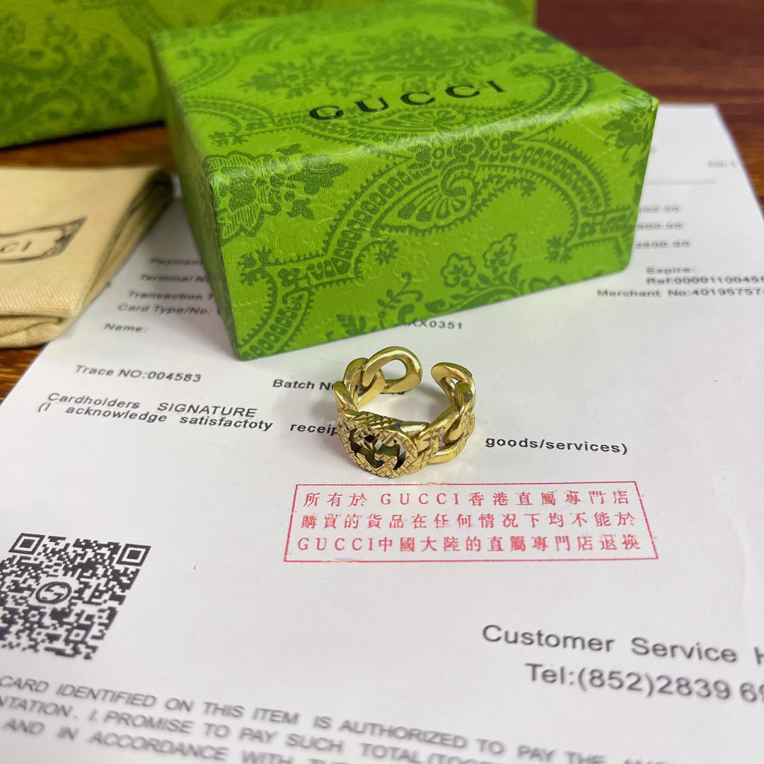 GUCCI GG chain ring