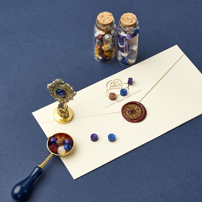 🎄Early Christmas Sale 49% OFF🎄Vintage Wax Seal Stamp Kit & Antique Feather Calligraphy Pen Set