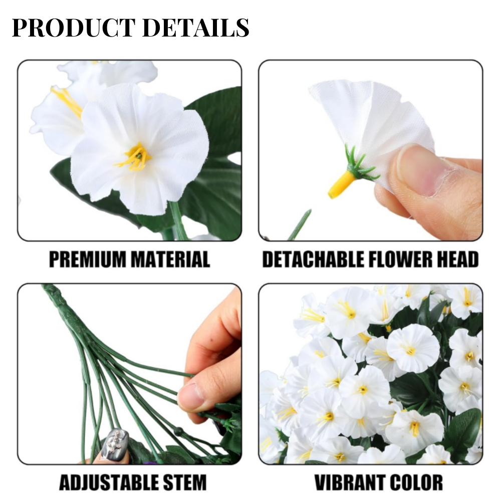 🔥ON SALE - 45% OFF🔥Artificial Faux Hanging Flowers Plants - UV resistant, Waterproof，Windproof
